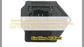 Резистор вентилятора Hino 700 87138E0010 Fix