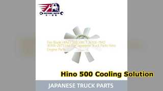 Замена лопастей вентилятора Hino 500 J08CT 16306 1942 г.