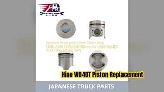 Поршень двигателя Hino W04DT в сборе 13216 2390 104 мм, детали
