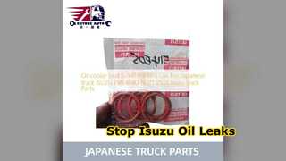 Замена уплотнения масляного радиатора грузовика Isuzu 8943968100